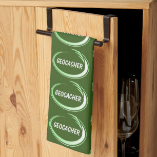 Linge De Cuisine Geocacher Green Splash