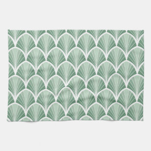Linge De Cuisine Géométrique Classique : Style Art Déco Sans Couleu
