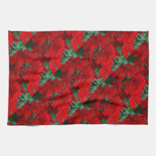 Linge De Cuisine Géraniums rouges brillants