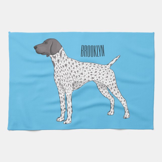 Linge De Cuisine German Shorthred Pointer dog (Horizontal)