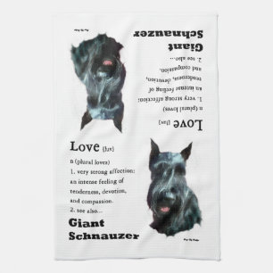Linge De Cuisine Giant Schnauzer Love