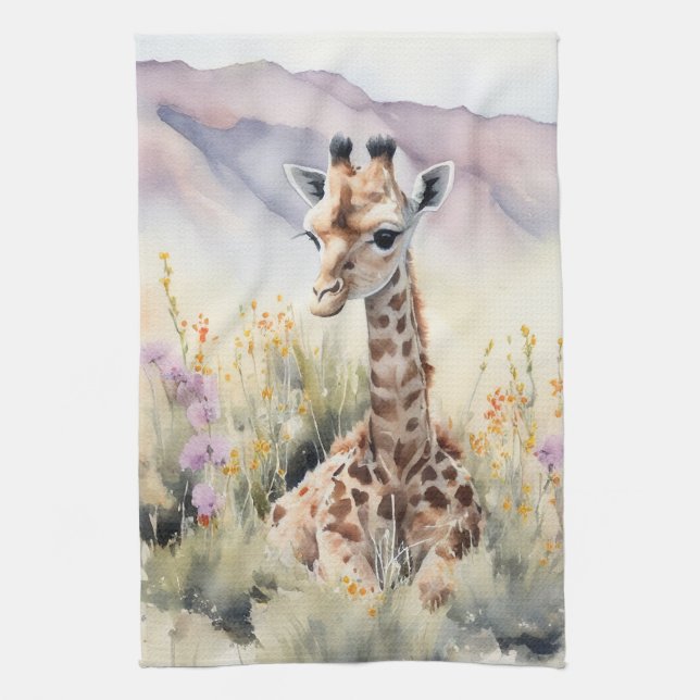 Linge De Cuisine Giraffe (Vertical)
