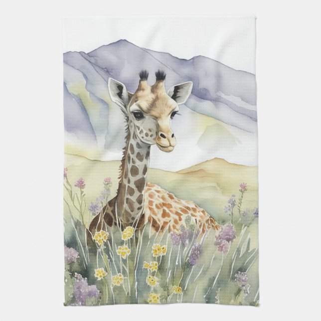 Linge De Cuisine Giraffe (Vertical)