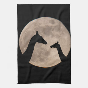 Linge De Cuisine Giraffes En Pleine lune