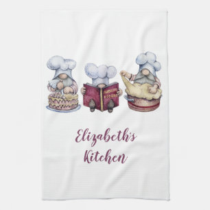 Linge De Cuisine Gnomes personnalisés Cuisine de cuisson mignonne W