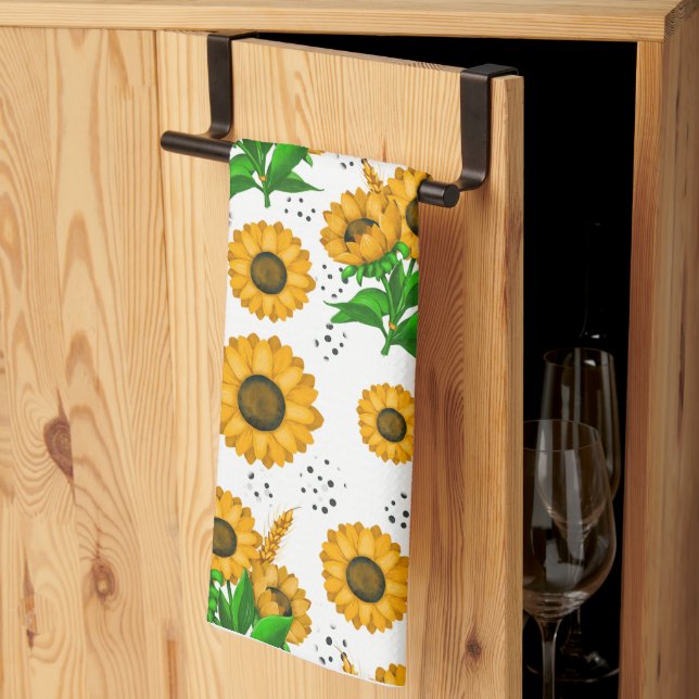 Linge De Cuisine Golden Harvest White (Pliage en tiers)