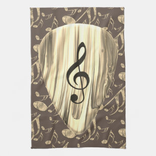 Linge De Cuisine Golden Plectron - Design élégant pour les mélomane