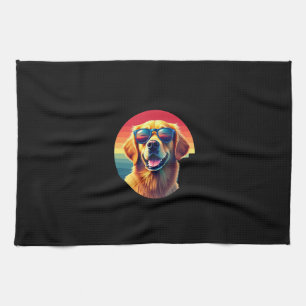 Linge De Cuisine Golden Retriever pour enfants garçons filles lunet