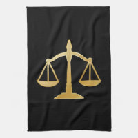 Golden Scales of Justice Law Theme