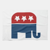 GOP éléphant Logo design républicain