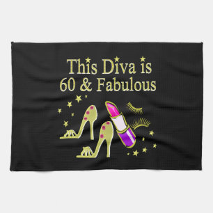 LINGE DE CUISINE GORGEOUS GOLD 60E ANNIVERSAIRE HIGH HEEL DESIGN