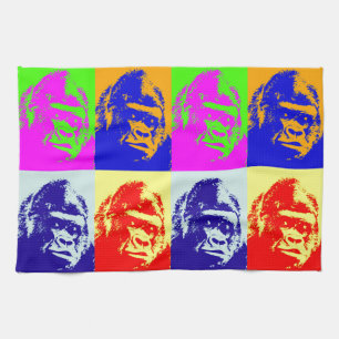 Linge De Cuisine Gorilla Pop Art
