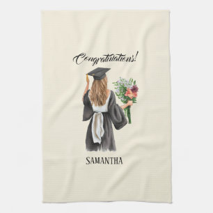 Linge De Cuisine Graduation de l'aquarelle personnalisée (12)