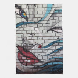 Linge De Cuisine Graffiti de fille asiatique