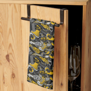 Linge De Cuisine Graffiti urbain Motif de rue