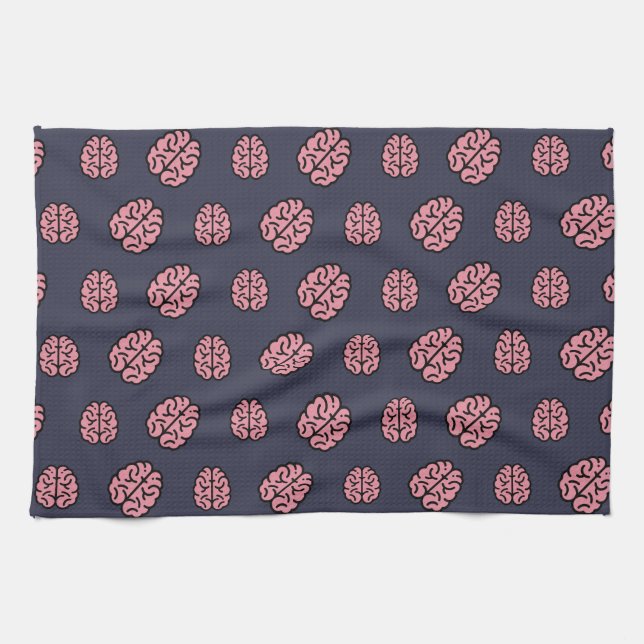 Linge De Cuisine Grand Motif cerveau (Horizontal)