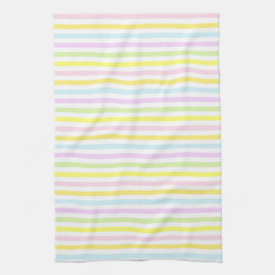 Linge De Cuisine Grandes couleurs pastel multicolore