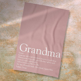 Linge De Cuisine Grandma grand-mère rose Rose poussiéreuse Définiti