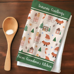 Linge De Cuisine Grandmas Cuisine Père Noël Motif Personnalisé