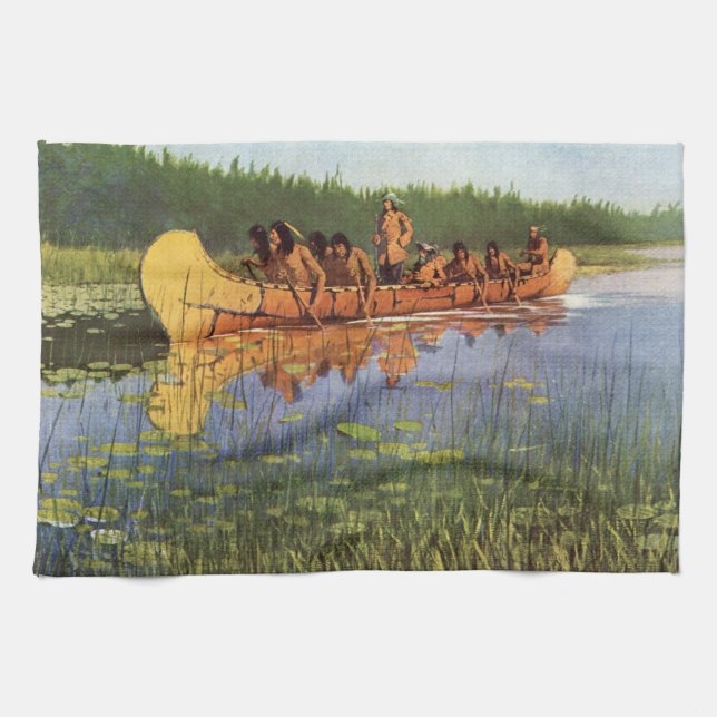 Linge De Cuisine Grands explorateurs par Remington, Pionniers Vinta (Horizontal)