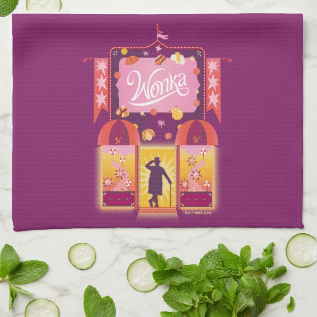 Linge De Cuisine Graphique de la boutique Wonka Candy (Plié)