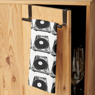 Linge De Cuisine Graphique de Tourne-disque