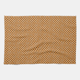 Linge De Cuisine Graphique en rotin tressé Jaune sur Brown personna