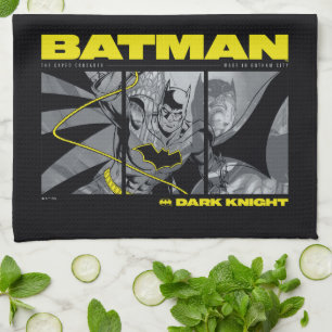 Linge De Cuisine Graphique Tri-Panel de la BD Batman