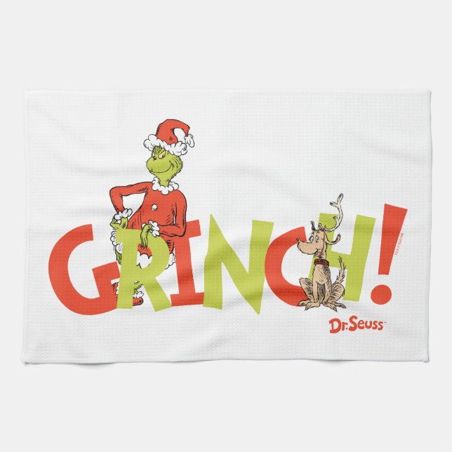 Linge De Cuisine Graphisme du logo du personnage Grinch ! (Horizontal)