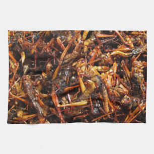 Linge De Cuisine Grasshopper frit (Takkataen Thot) Alimentation asi