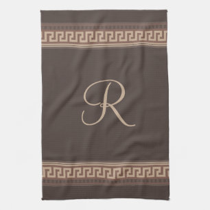 Linge De Cuisine Greek Key