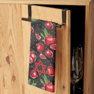 Linge De Cuisine Grenade sur l'étoile noire de Rosh Hashanah