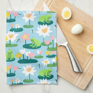 Linge De Cuisine Grenouilles et coussinets de Lily mignonnes person