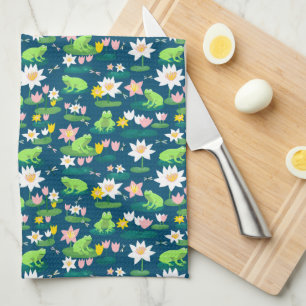 Linge De Cuisine Grenouilles et coussinets de Lily mignonnes person