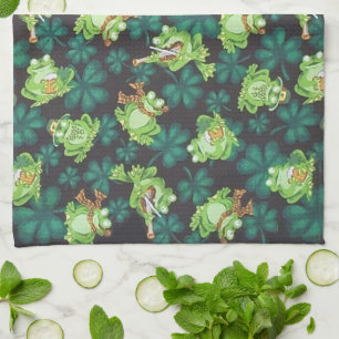 Linge De Cuisine Grenouilles et Shamrocks