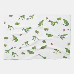 Linge De Cuisine Grenouilles vertes