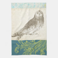 Grey Owl sur Arrière - plan Motif