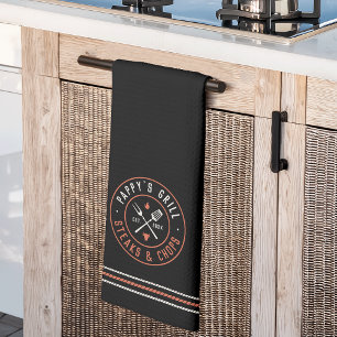 Linge De Cuisine Grill de Pappy Année personnalisée