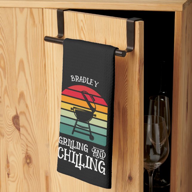 Linge De Cuisine Grillage et fraisage personnalisé (Pliage en tiers)