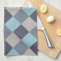 Gris Bleu de truite Plaid de coton