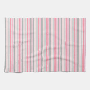 Linge De Cuisine Gris et rose