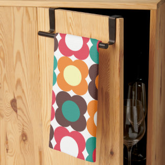 Linge De Cuisine Groovy 70s Retro Flower Pattern | Bold Boho Floral