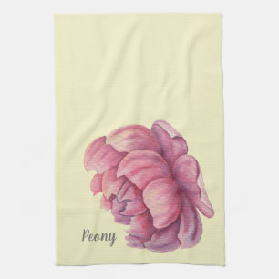 Linge De Cuisine Grosse floraison rose Peony