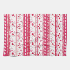 Linge De Cuisine Guide Chien Tale Shepherd Motif - Rouge -