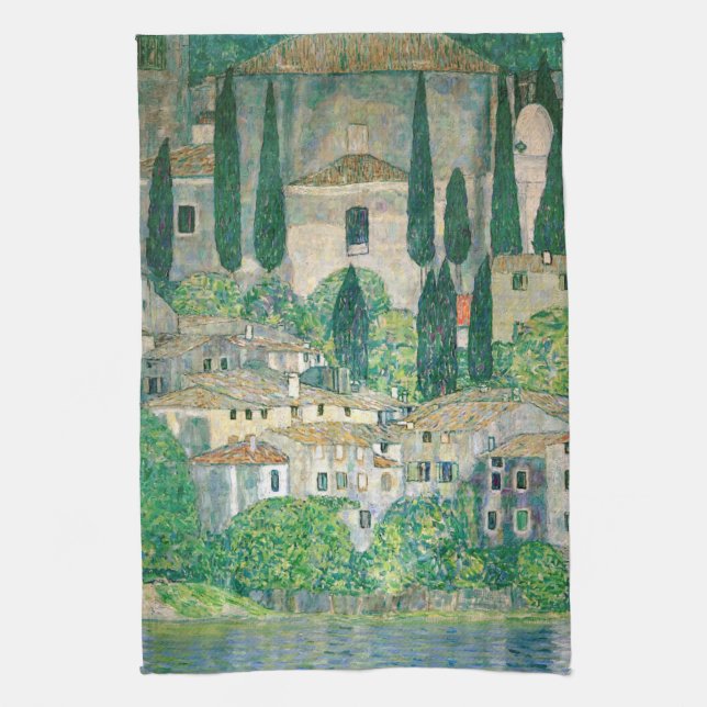 Linge De Cuisine Gustav Klimt - Église à Cassone (Vertical)