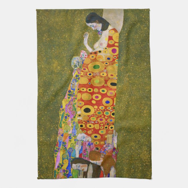 Linge De Cuisine Gustav Klimt - Hope II (Vertical)
