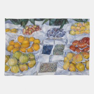 Linge De Cuisine Gustave Caillebotte - Fruits présentés sur un socl