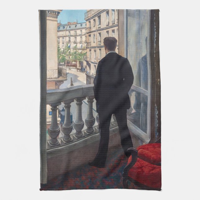 Linge De Cuisine Gustave Caillebotte - Homme à la fenêtre (Vertical)