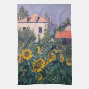 Linge De Cuisine Gustave Caillebotte - Tournesols, Jardin