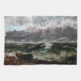 Linge De Cuisine Gustave Courbet - La Mer orageuse / La Vague